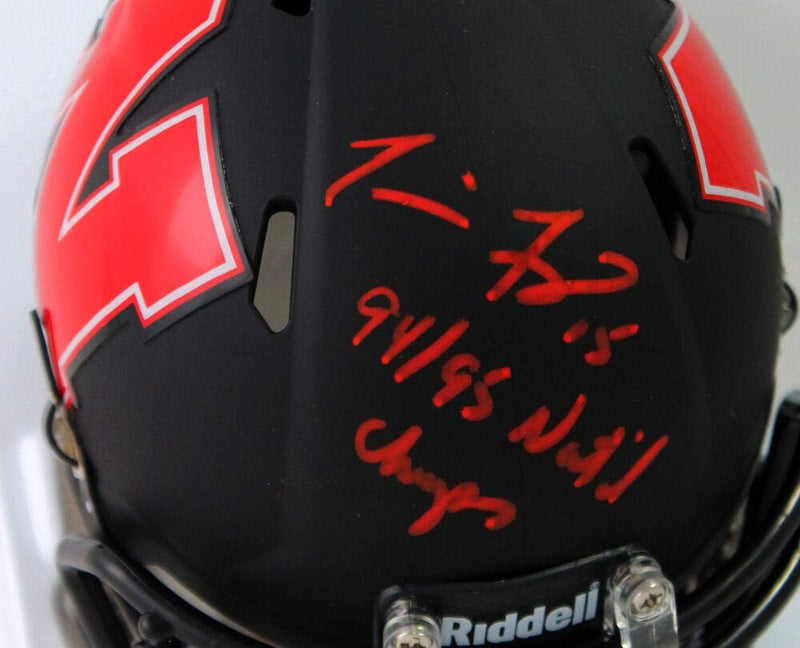 Tommie Frazier Signed Nebraska Cornhuskers AMP Edition Mini Helmet