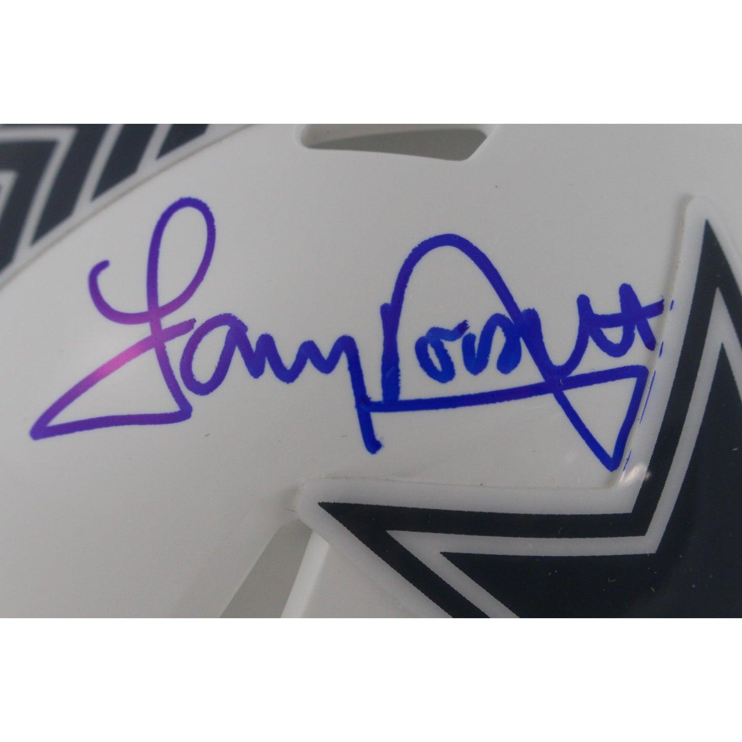 Tony Dorsett Dallas Cowboys Autographed 2024 Salute to Service Mini Helmet