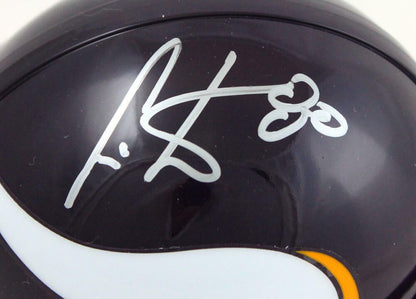 Cris Carter Autographed Minnesota Vikings Silver Mini Helmet