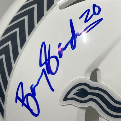 Barry Sanders Detroit Lions Signed Salute Mini Helmet (BAS Witnessed)