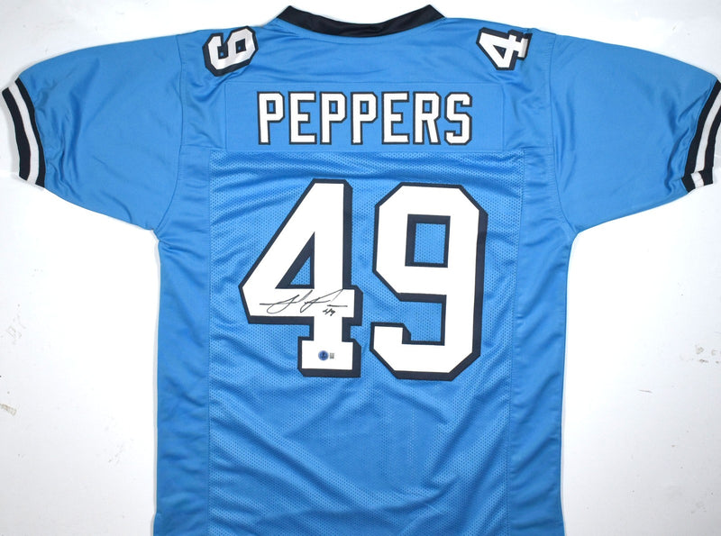 Julius Peppers Signed North Carolina Tar Heels Custom Jersey