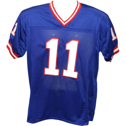 Phil Simms Signed New York Giants Pro Style Jersey SB XXI MVP Beckett