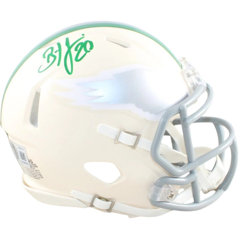 Brian Dawkins Signed Philadelphia Eagles Mini Helmet - Retro