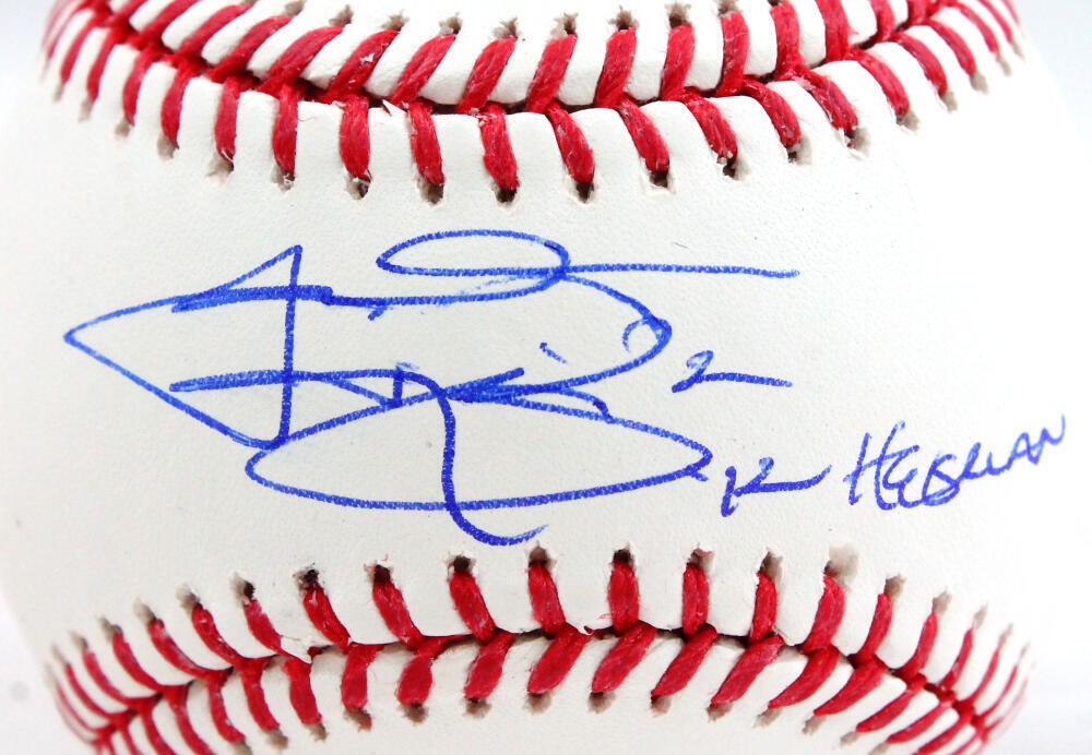 Johnny Manziel Autographed Rawlings OML Baseball with Heisman Inscription