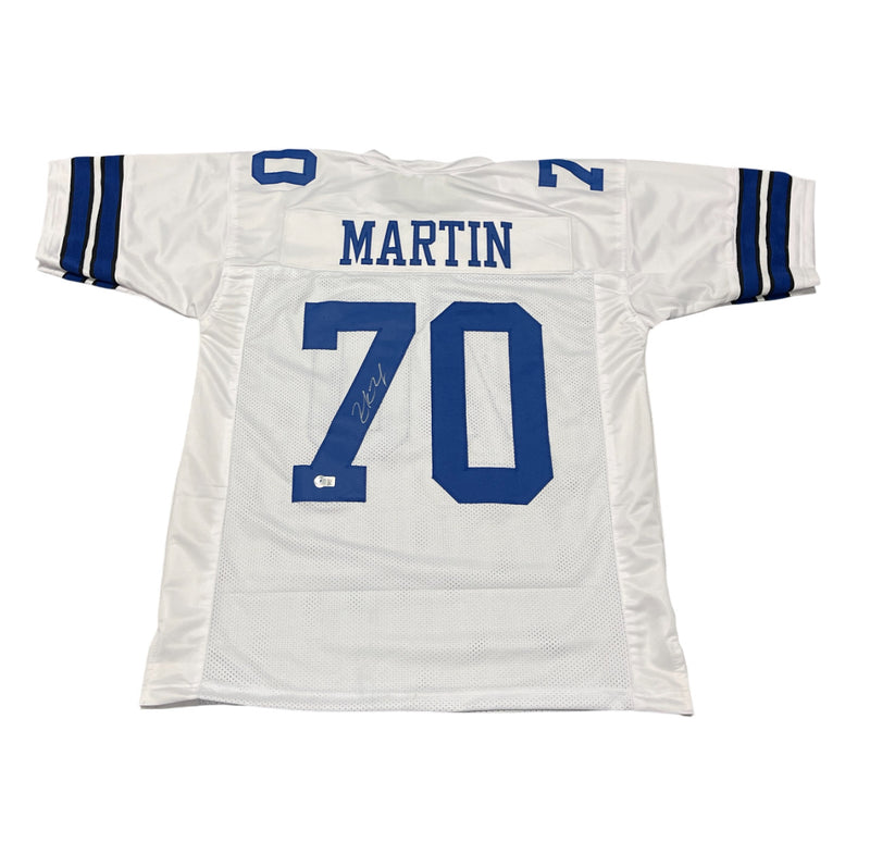 Zack Martin Signed Dallas Cowboys Custom White Football Jersey
