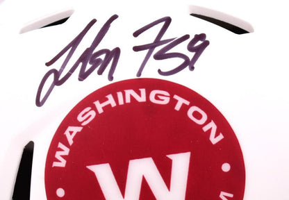 London Fletcher Signed Washington Commanders Lunar Speed Mini Helmet