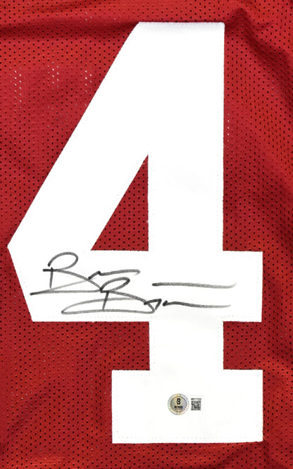 Brian Bosworth Autographed Oklahoma Sooners Custom Crimson Jersey