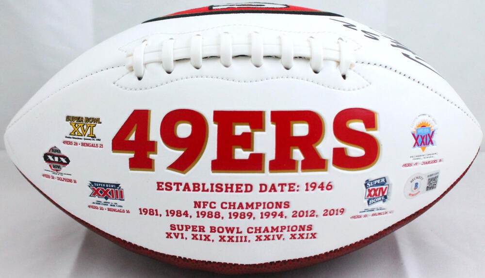 Patrick Willis Autographed San Francisco 49ers Logo Football