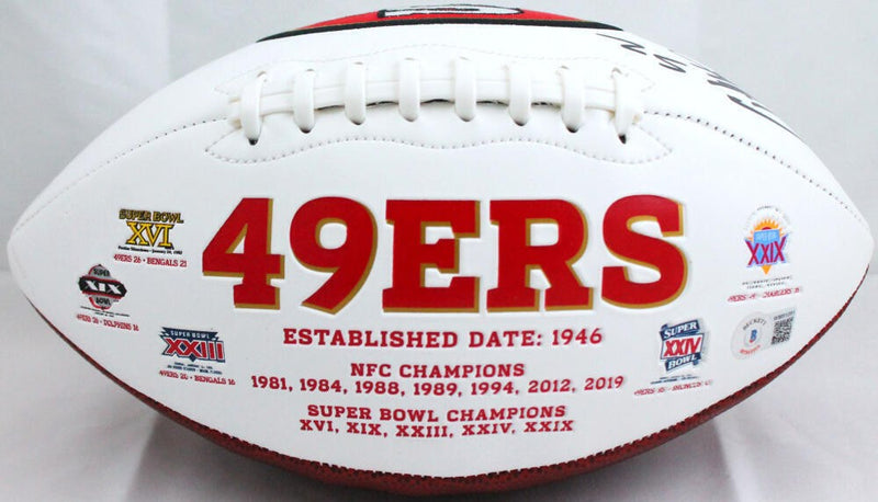 Patrick Willis Autographed San Francisco 49ers Logo Football