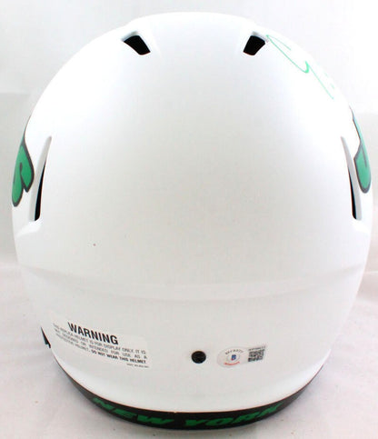 Elijah Moore Signed New York Jets Lunar Speed Full Size Helmet