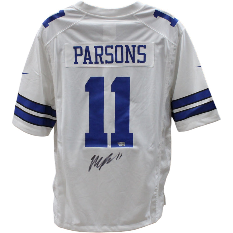 Micah Parsons Signed Dallas Cowboys Nike White Jersey