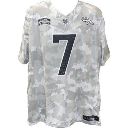 John Elway Signed Denver Broncos Nike Arctic Camo Jersey