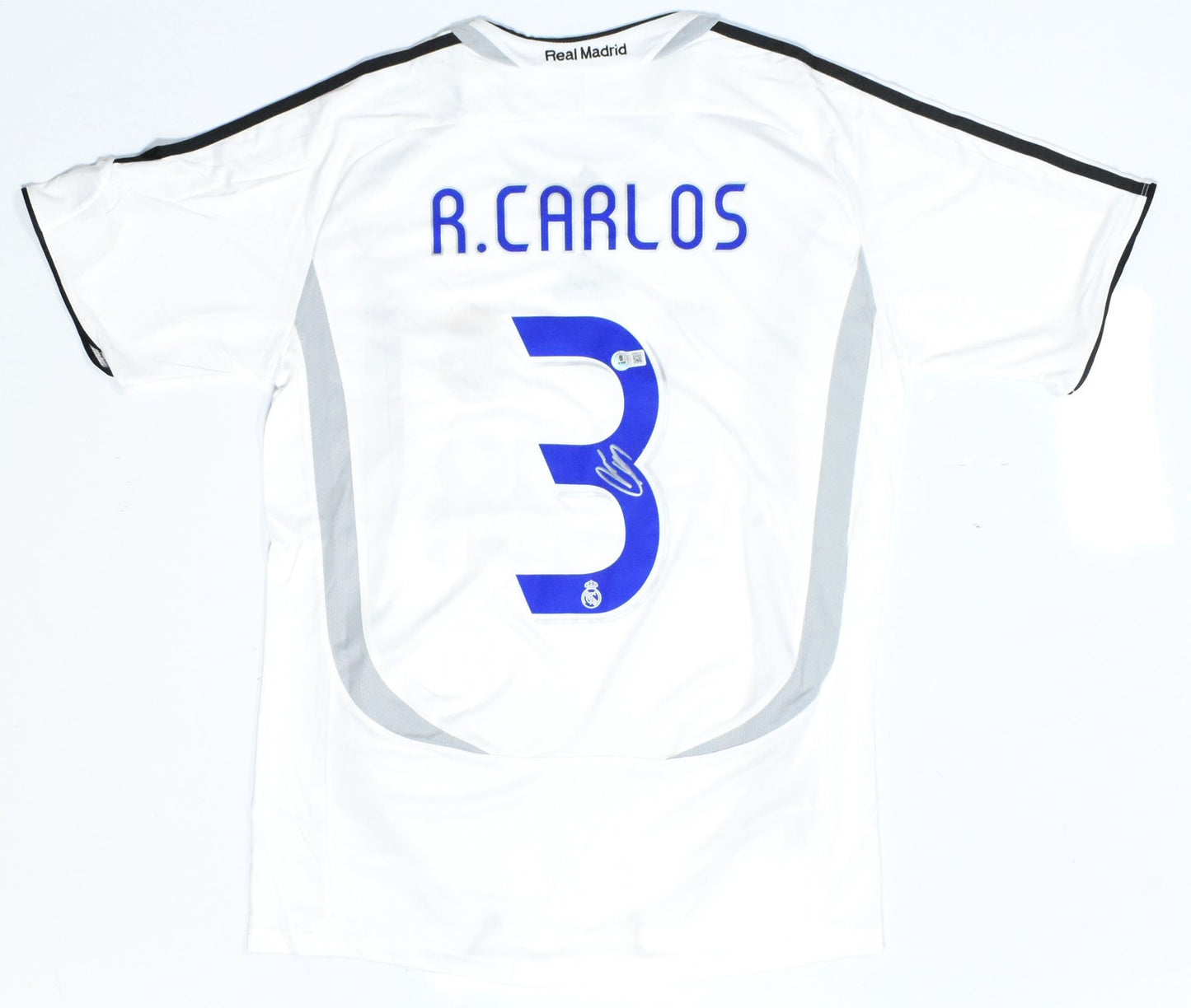 Roberto Carlos Autographed Real Madrid Home Jersey