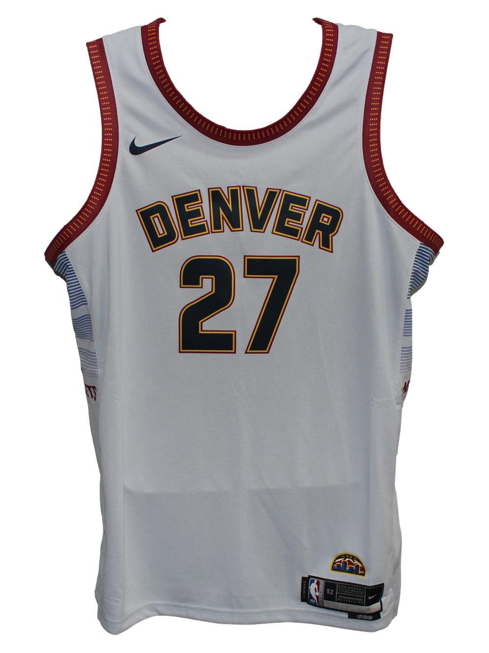 Jamal Murray Signed Denver Nuggets Silver Swingman Basketball Jersey