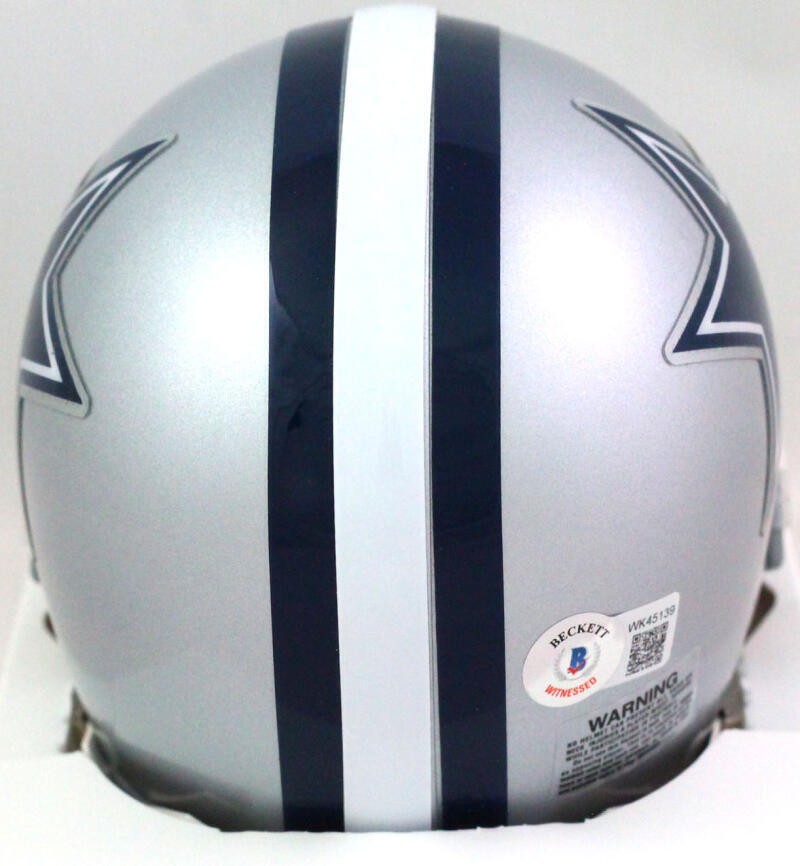 Ezekiel Elliott Autographed Dallas Cowboys Mini Helmet - Black