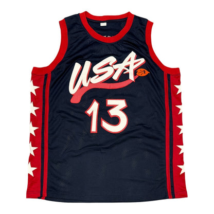 Shaquille O'Neal Autographed USA Basketball Custom Jersey