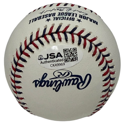 Ethan Petry Autographed Washington Nationals Logo Baseball (JSA)