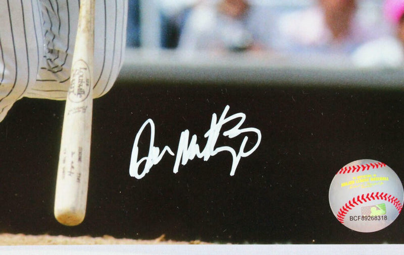 Don Mattingly Signed New York Yankees 8x10 Photo - White Jersey