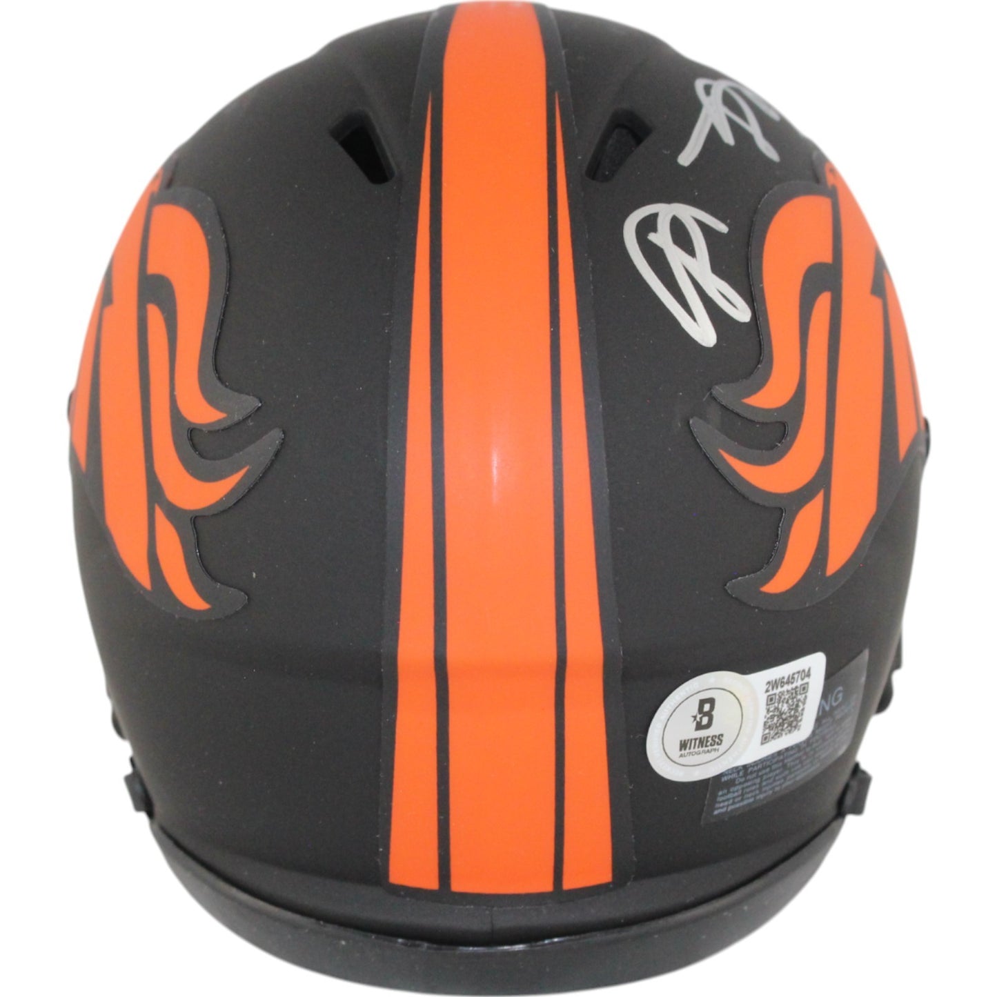 Shannon Sharpe Denver Broncos Eclipse Mini Helmet Autographed