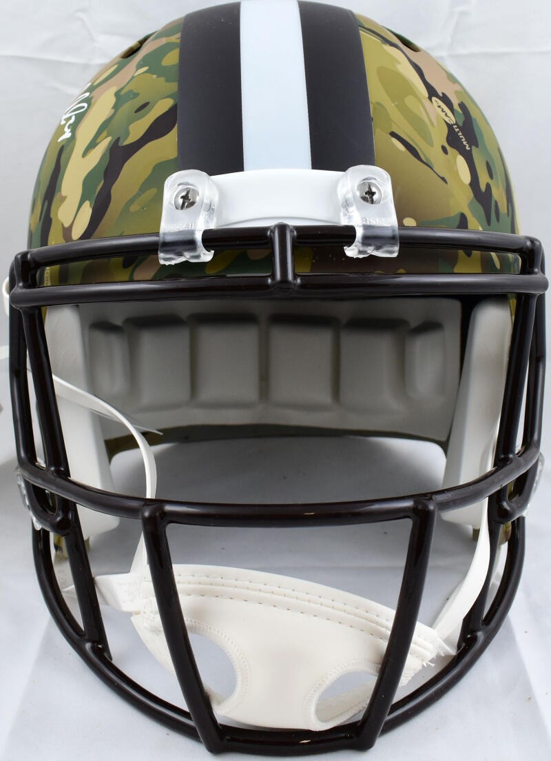 Nick Chubb Signed Cleveland Browns Full Size Camo Speed Helmet