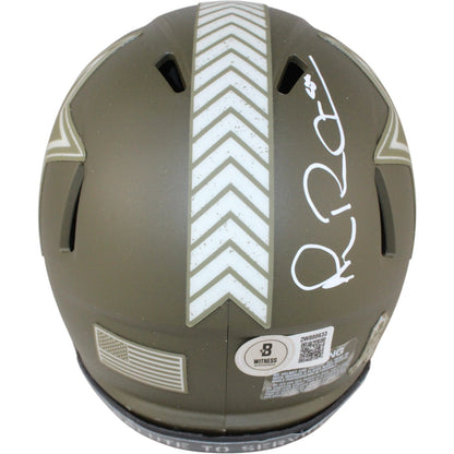 Michael Irvin Signed Dallas Cowboys 2022 Salute to Service Mini Helmet