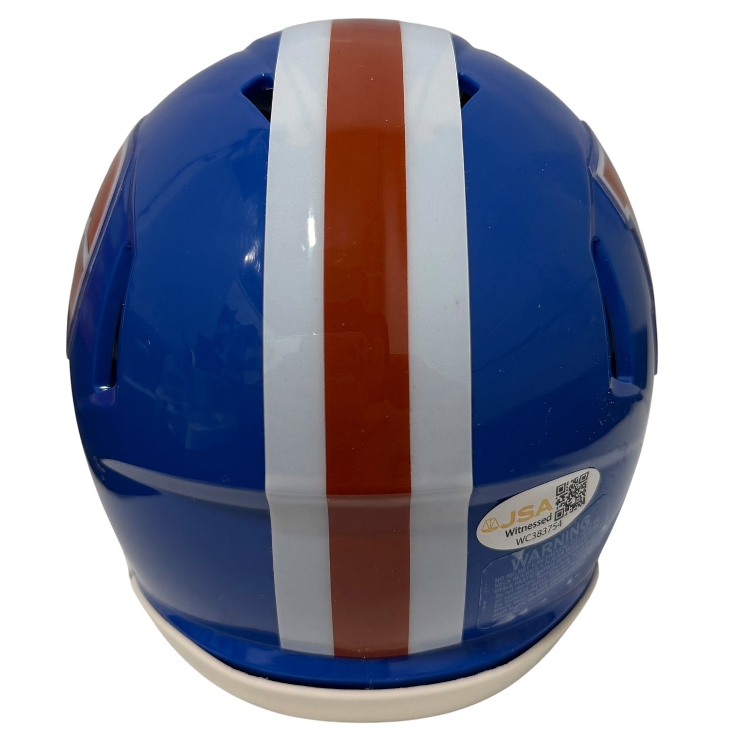 Karl Mecklenburg Signed Denver Broncos Throwback Mini Helmet JSA