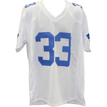 Tony Dorsett Autographed White Custom Jersey (Beckett Witnessed)