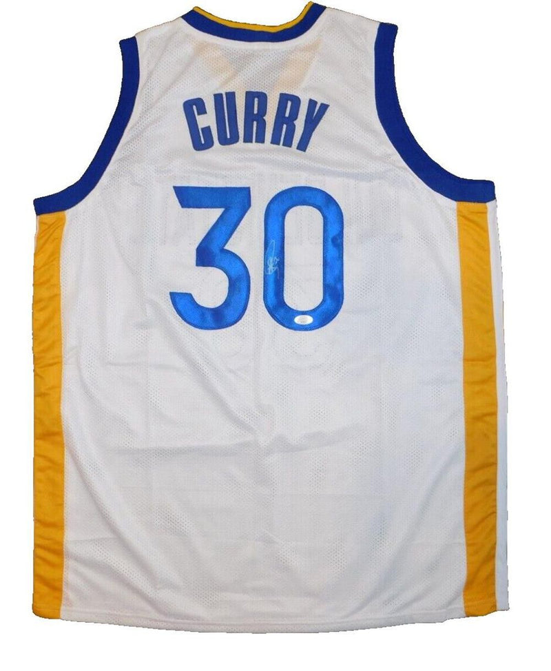 Stephen Curry Autographed Golden State Warriors Custom Jersey JSA