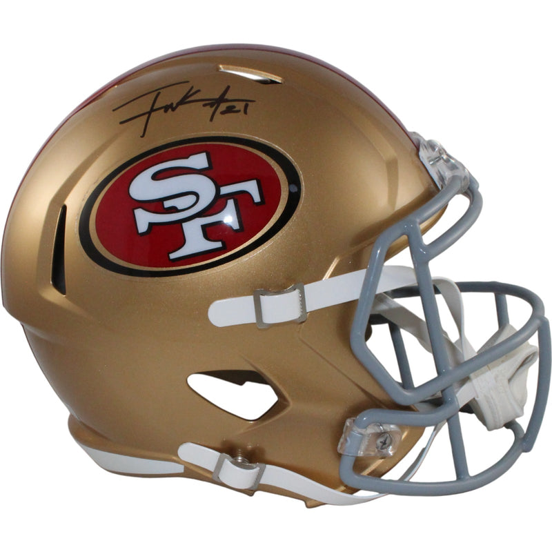 Frank Gore Autographed San Francisco 49ers Full Size Replica Helmet (BAS)