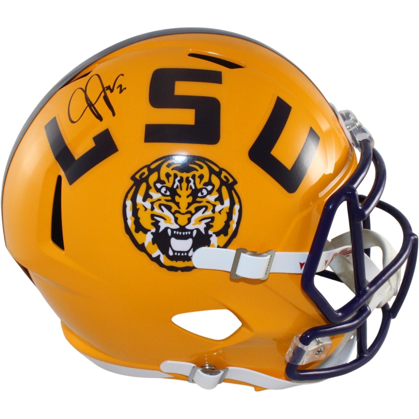 Justin Jefferson Signed LSU Tigers Full Size Helmet