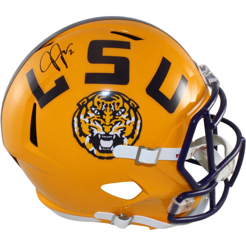 Justin Jefferson Signed LSU Tigers Full Size Helmet
