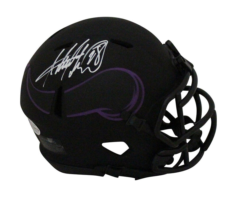 Adrian Peterson Autographed Minnesota Vikings Riddell Eclipse Mini Helmet