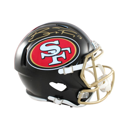 Brock Purdy Signed San Francisco 49ers Rivalries Full Size Helmet
