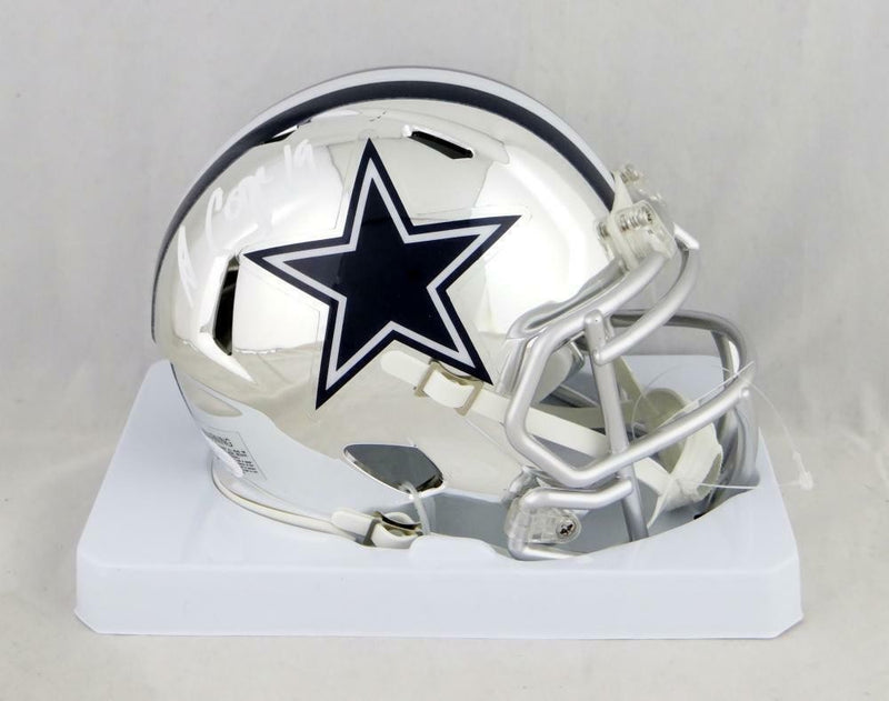 Amari Cooper Signed Dallas Cowboys Chrome White Mini Helmet
