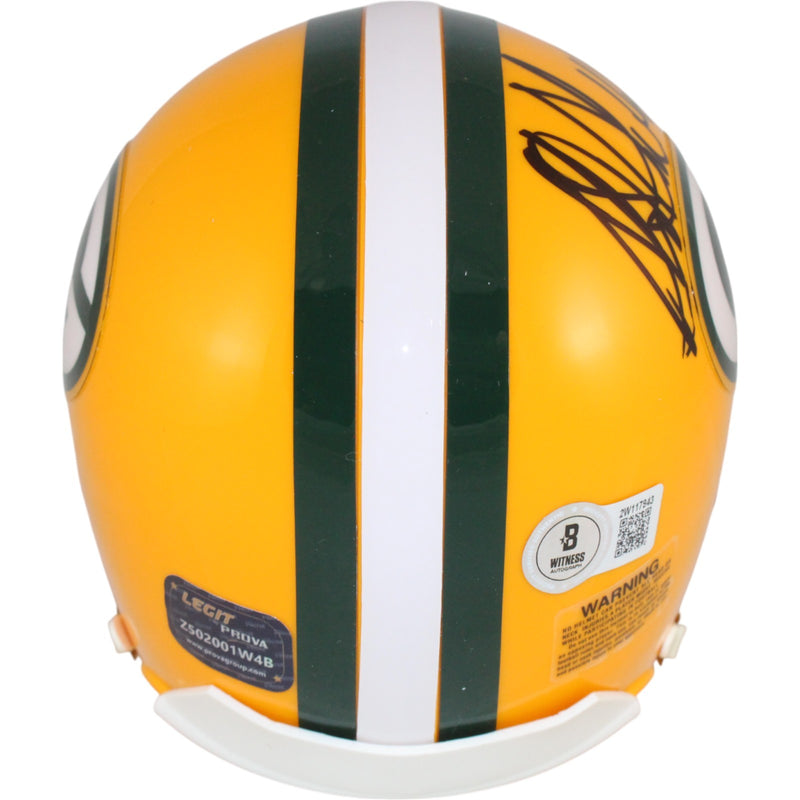 Sterling Sharpe Green Bay Packers Autographed VSR4 Mini Helmet (HOF)