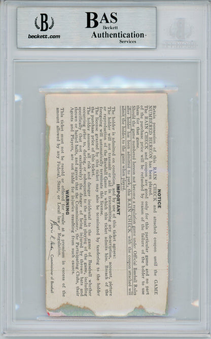 Brooks Robinson Signed 1970 World Series Ticket Game 2 BAS Slabbed