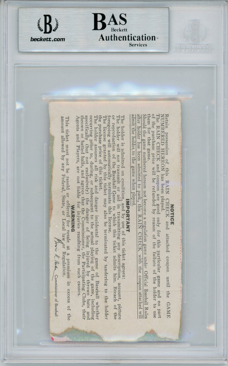 Brooks Robinson Signed 1970 World Series Ticket Game 2 BAS Slabbed