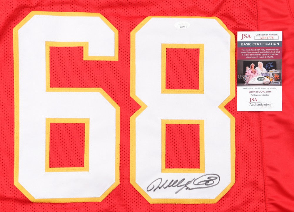 Will Shields Autographed Kansas City Chiefs Red Custom Jersey
