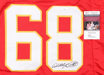 Will Shields Autographed Kansas City Chiefs Red Custom Jersey
