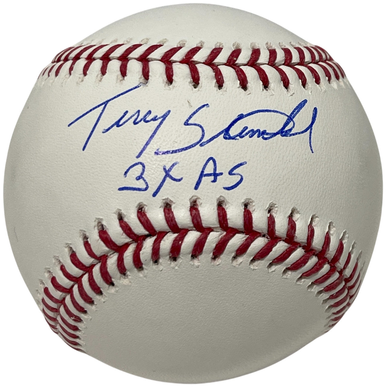 Terry Steinbach Signed Major League Baseball with 3x AS Inscription BAS