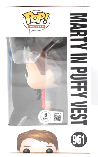 Michael J. Fox Signed Marty McFly Funko Pop #961 Back to the Future