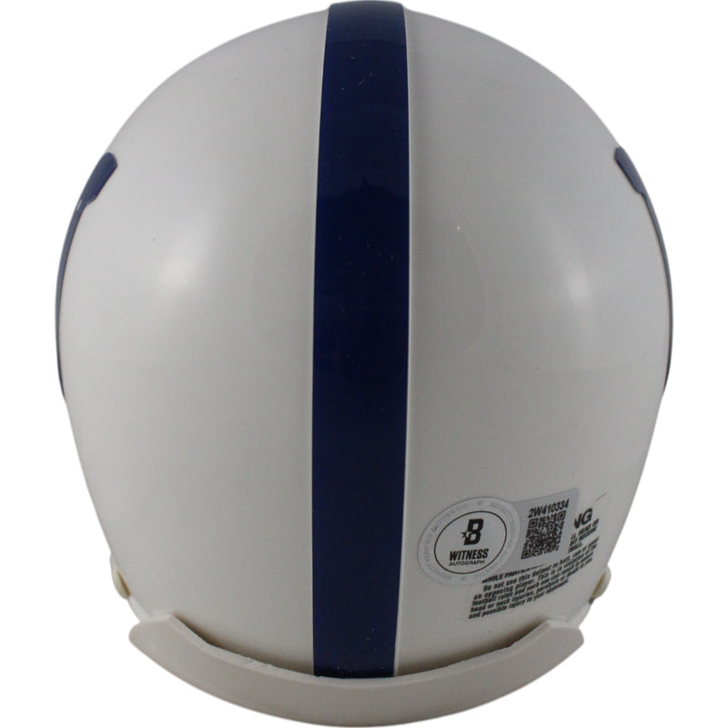 Dwight Freeney Indianapolis Colts Signed VSR4 Mini Helmet HOF