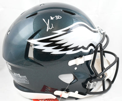 Jihaad Campbell Signed Philadelphia Eagles Full Size Speed Authentic Helmet