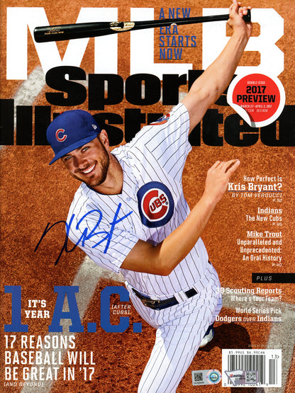Kris Bryant Signed Sports Illustrated 2017 Preview Magazine Chicago Cubs