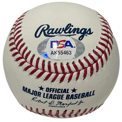 Vladimir Guerrero Jr & Sr Dual Signed Rawlings MLB Baseball PSA
