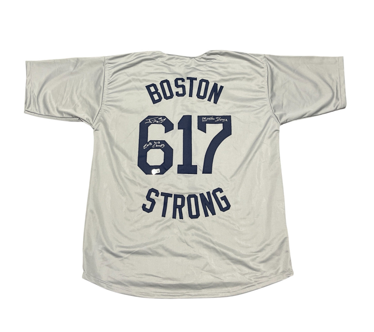 Jonny Gomes Signed Boston Strong Custom Jersey (Beckett Witnessed)