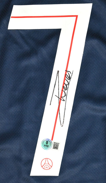 Joao Neves Autographed PSG Home Soccer Jersey