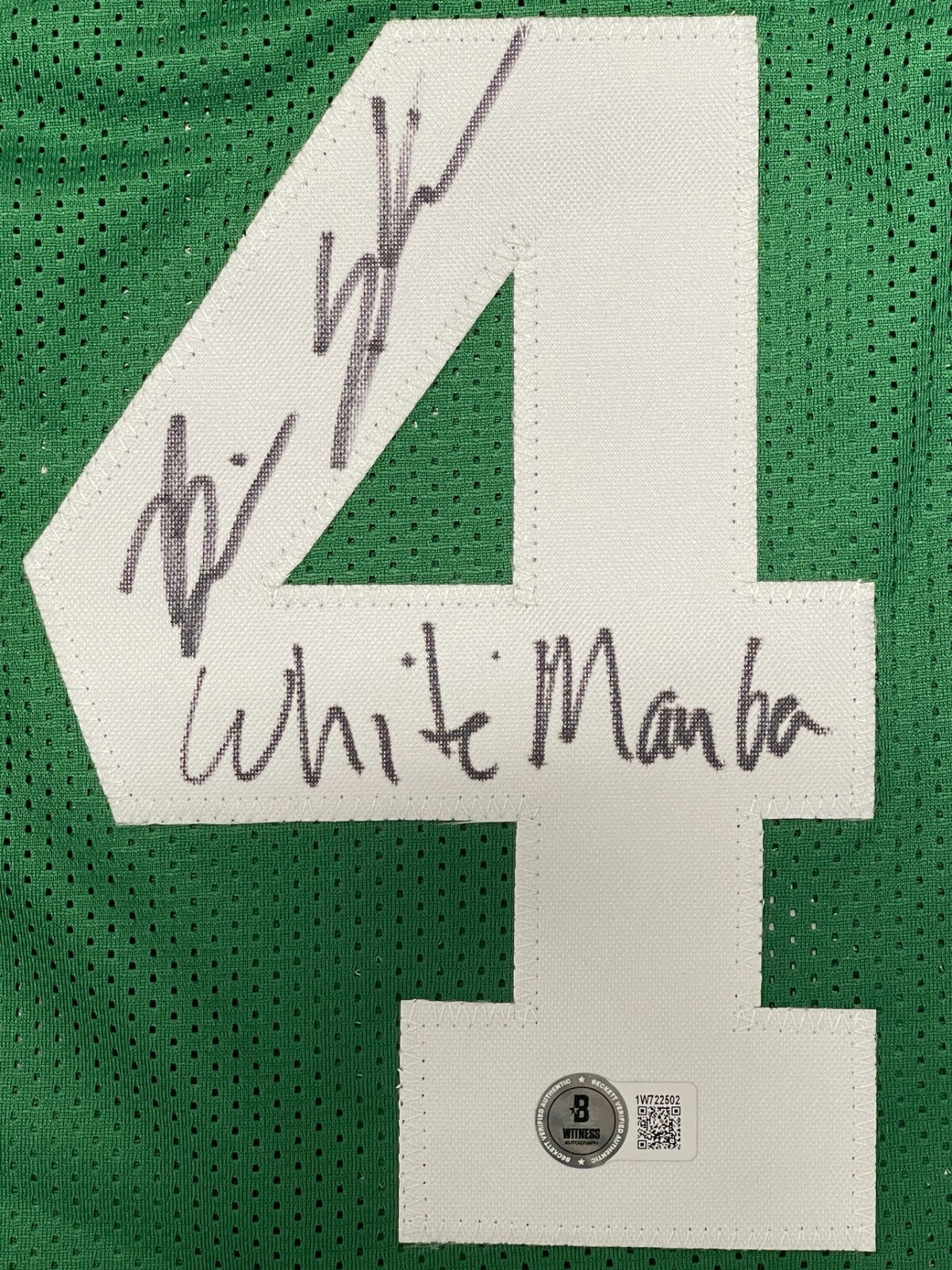 Brian Scalabrine Signed Boston Celtics Custom Jersey "White Mamba" BAS