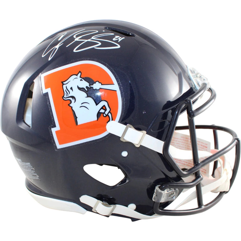 Champ Bailey Signed Denver Broncos 2025 Salute to Service Full Size Helmet