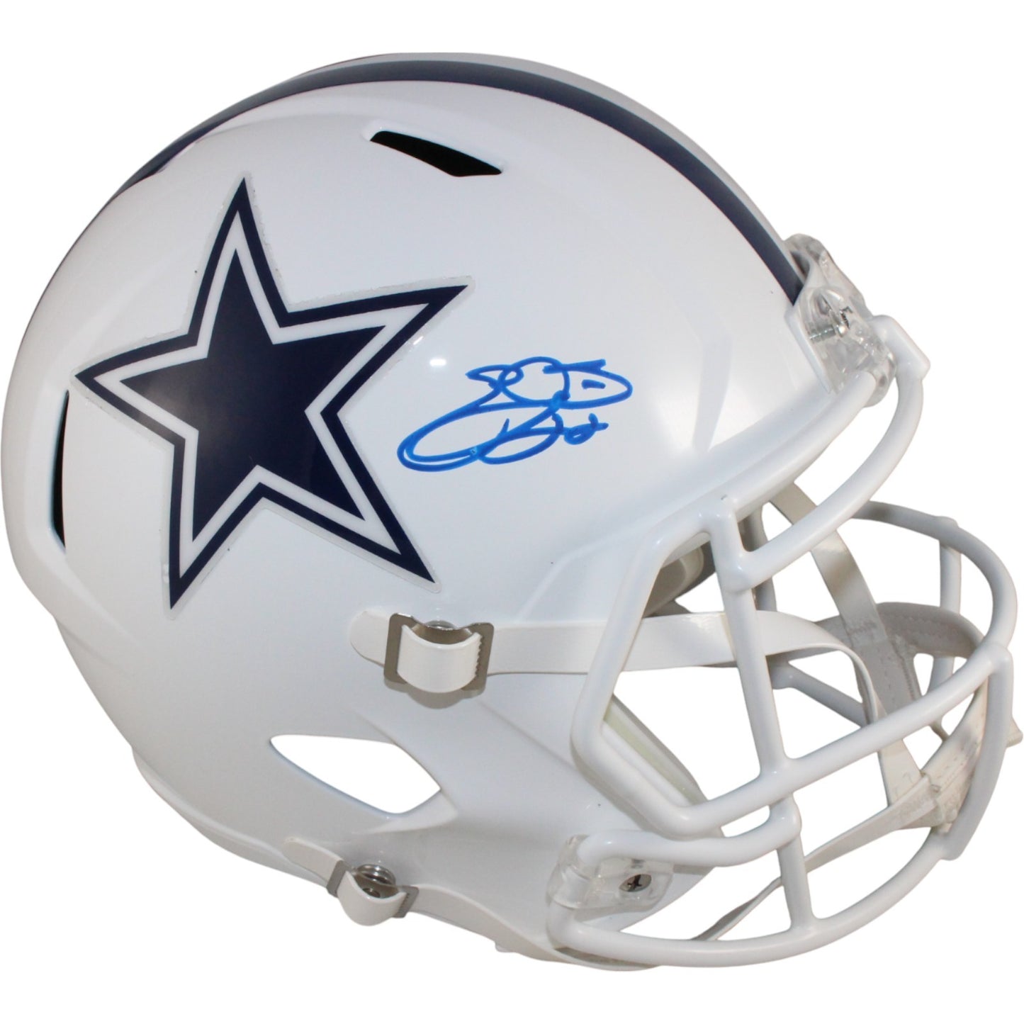 Emmitt Smith Autographed Dallas Cowboys 2022 Alternate Full Size Replica Helmet